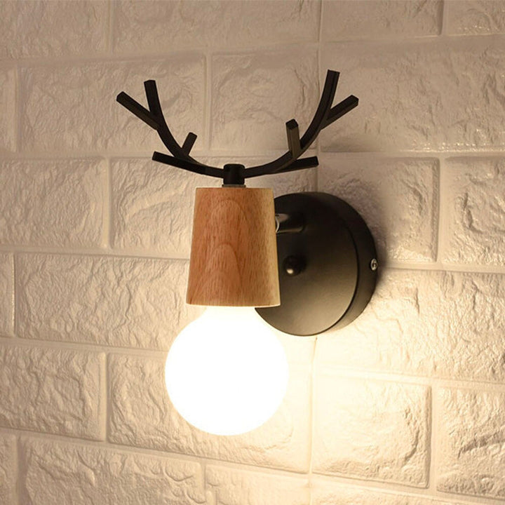 Deer Antler Wand Nachttischlampe Wandleuchte im nordischen Stil Design | Karnz