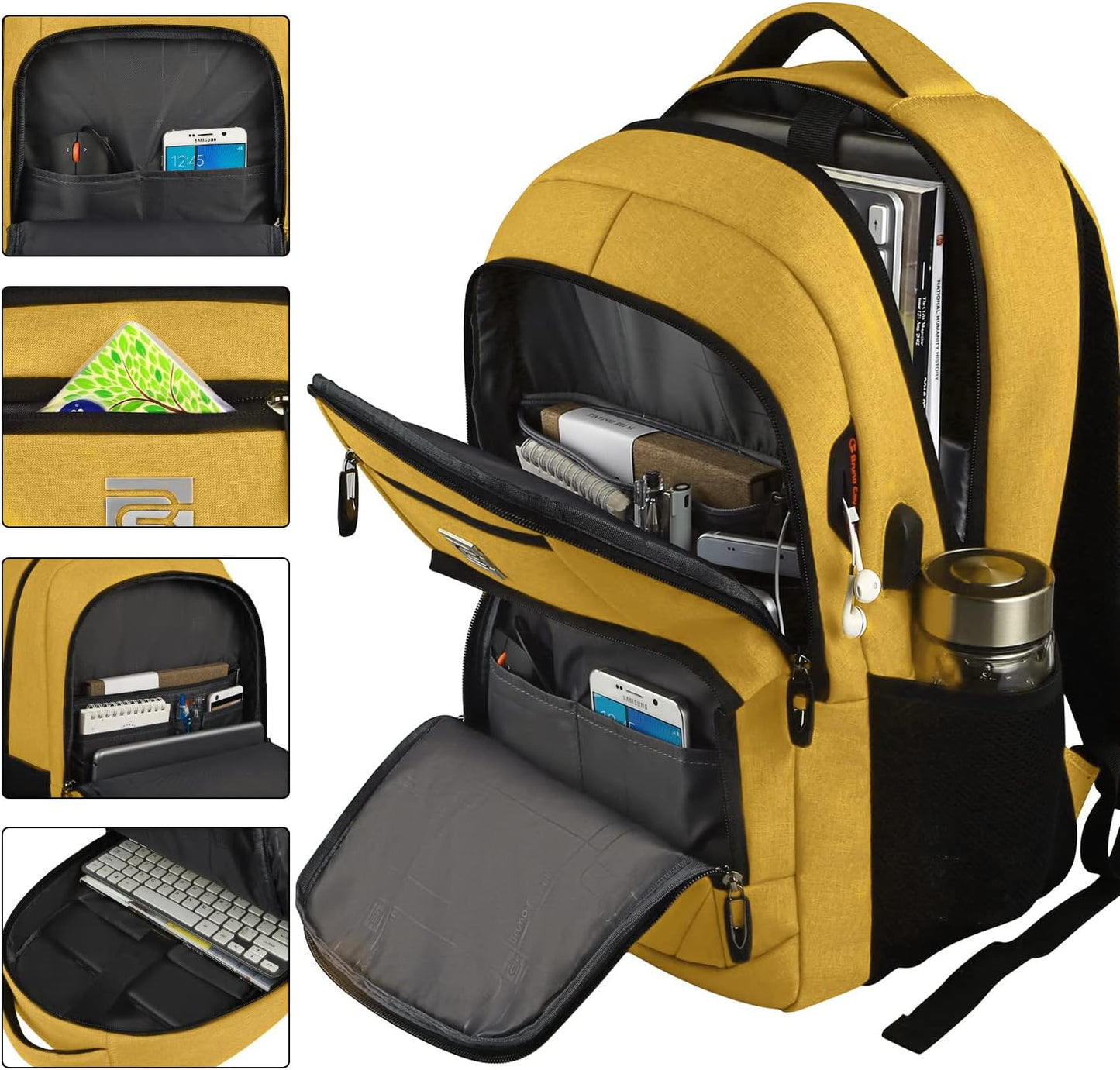 Slim Anti-Diebstahl Laptop Rucksack mit USB-Ladeanschluss | Karnz