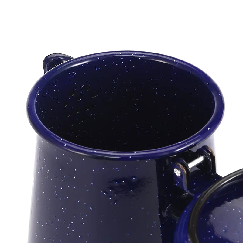 Große Kapazität Emaille Griff Topf für Kaffee Tee Wasser Emaille Kessel | Karnz