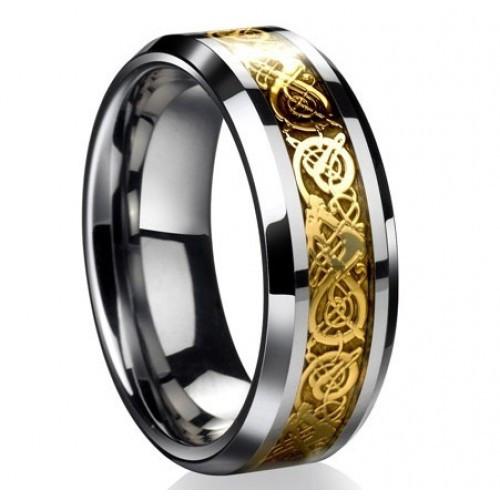 Dragon's Breath - Stahl Wikinger Ring | Karnz