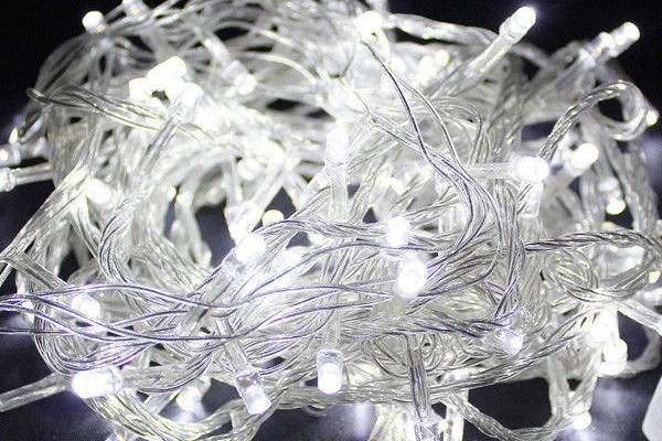 LED-Lichterkette Solarzellenbetrieben mit 100 LED (mehrere Farben) - 9 Meter | Karnz