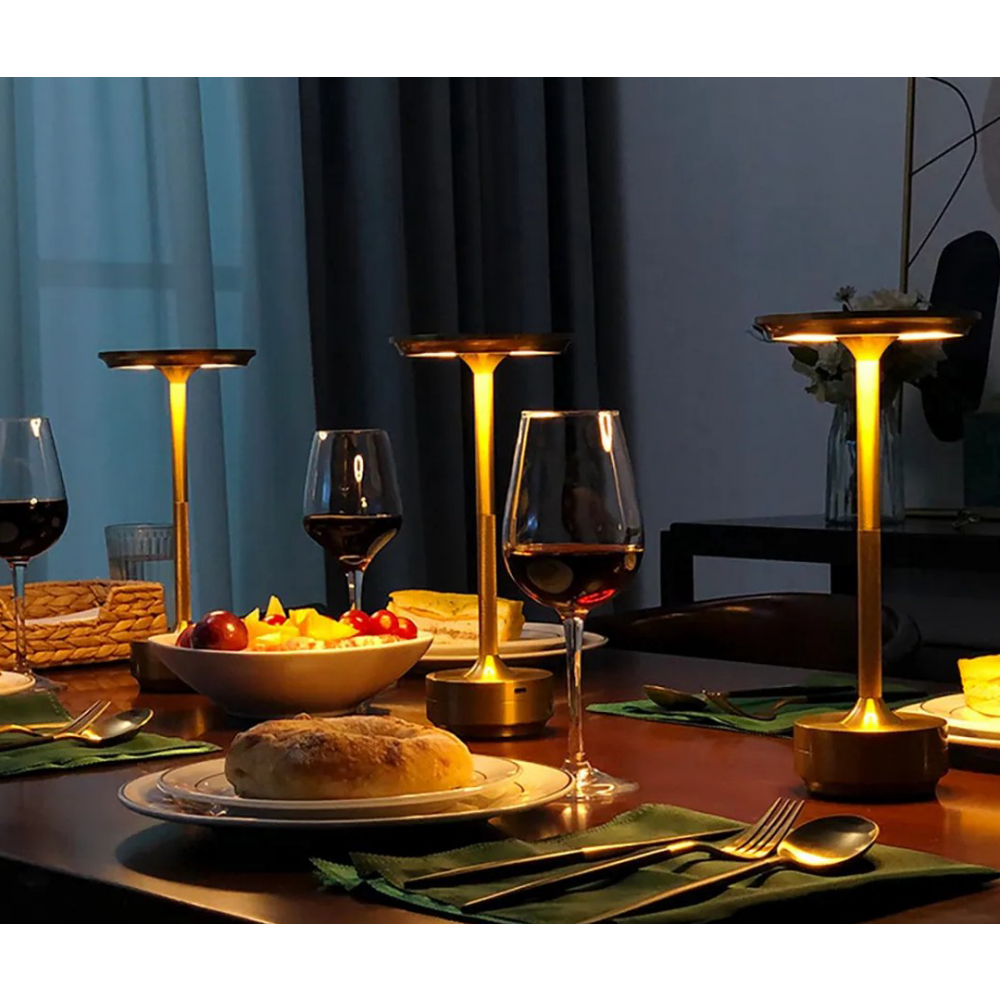 ClarityGlow Luxus Edition | Kabellose LED Tischlampe | Karnz