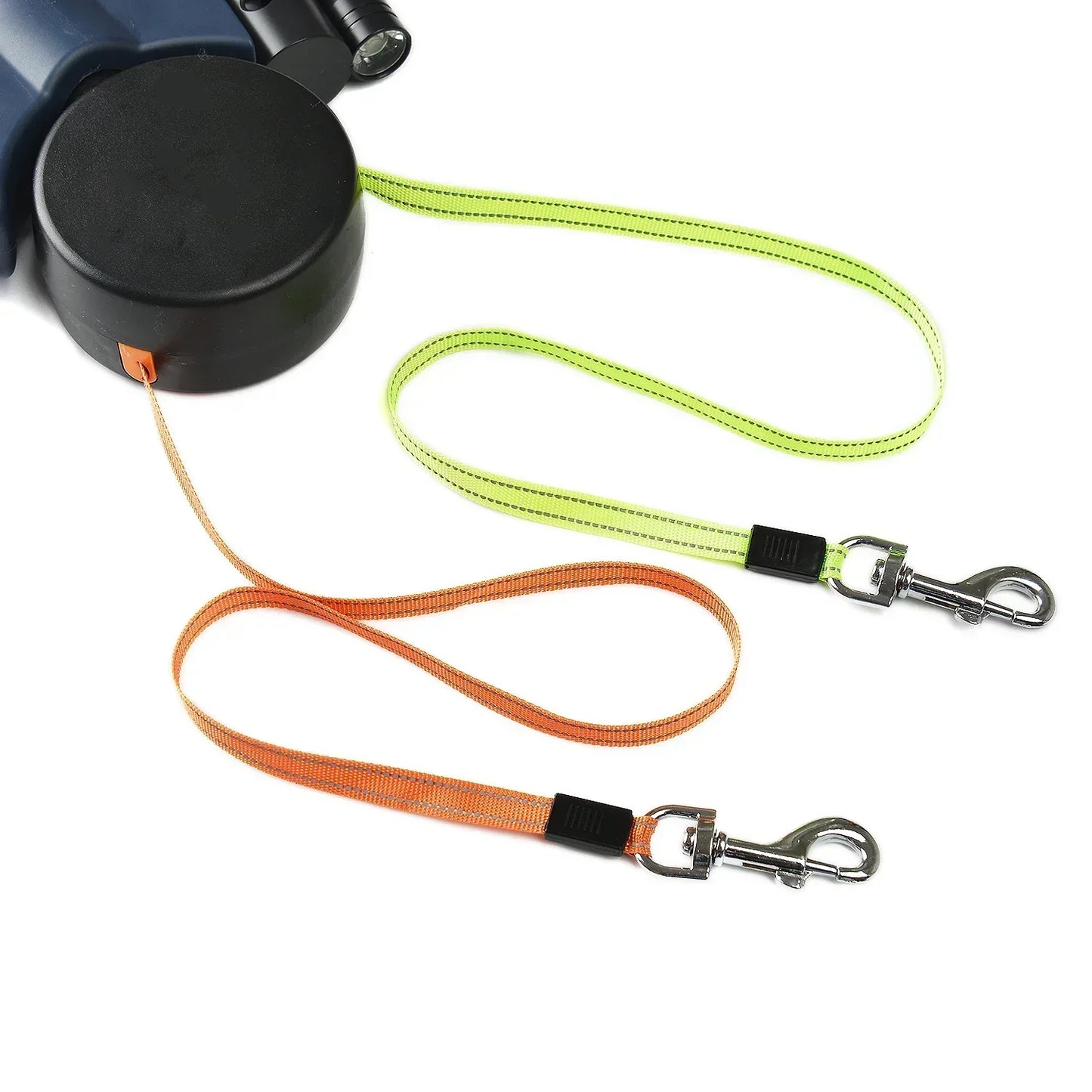 DuoLijn LED Dual Retractable Leine für Hunde und Katzen mit 360° Rotationsmechanismus 3 Meter | Karnz