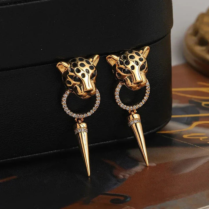 Karnz | Leopard Kreis Ohrringe