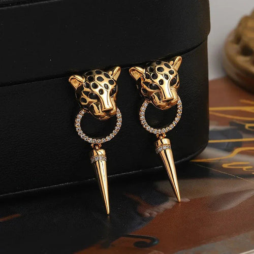 Karnz | Leopard Kreis Ohrringe