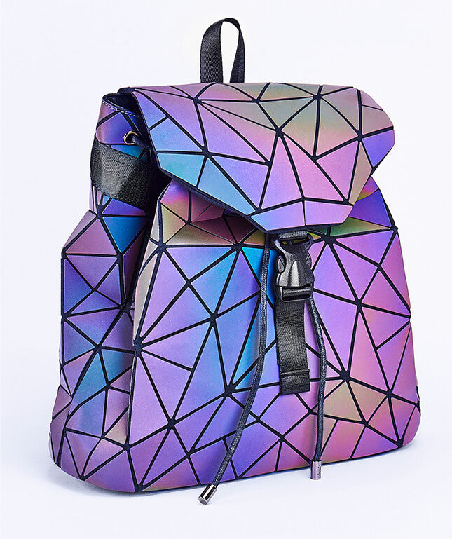 Reflektierender Farbwechselnder Geometrischer Rucksack für Frauen | Karnz