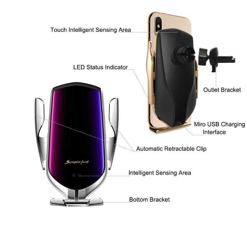 Smart Wireless Automatic Sensor Auto Telefon Halter Ladegerät | Karnz