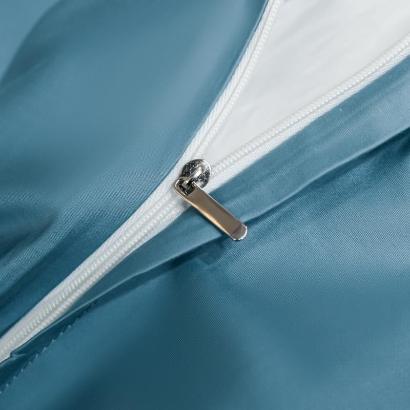 Hellblaues Superheld 1000 TC Bettbezug-Set – ultra-weiche ägyptische Baumwolle mit Satin-Finish | Karnz