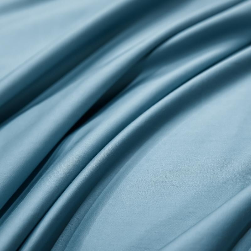 Hellblaues Superheld 1000 TC Bettbezug-Set – ultra-weiche ägyptische Baumwolle mit Satin-Finish | Karnz