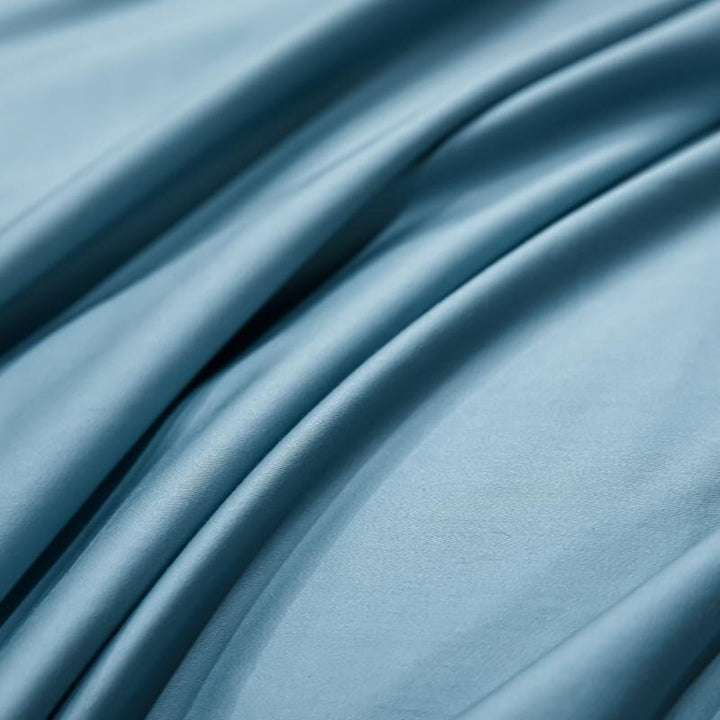 Hellblaues Superheld 1000 TC Bettbezug-Set – ultra-weiche ägyptische Baumwolle mit Satin-Finish | Karnz