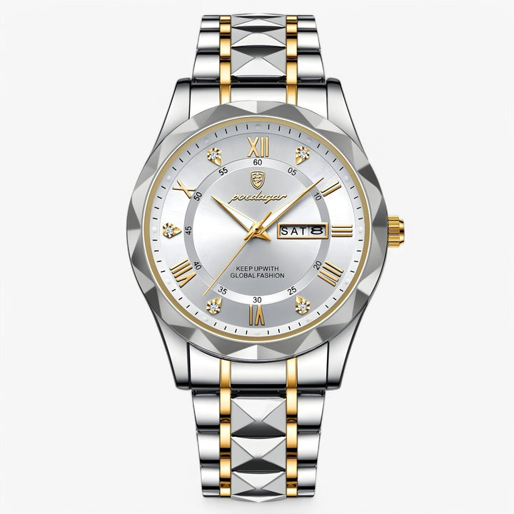 Herren Automatikuhr Klassisches Lederband 40mm | Karnz