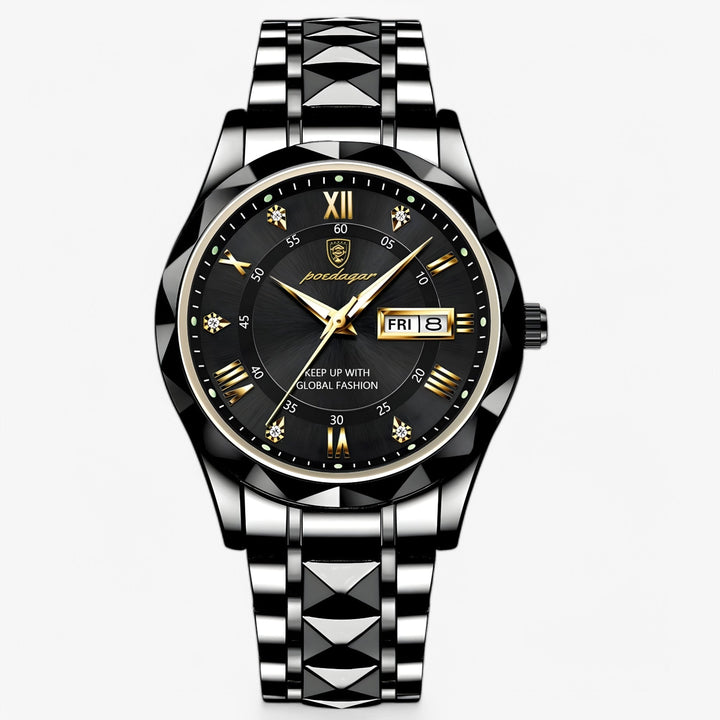 Herren Automatikuhr Klassisches Lederband 40mm | Karnz
