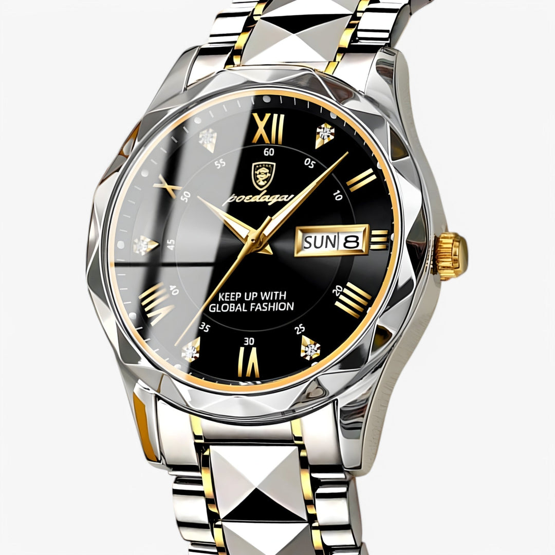 Herren Automatikuhr Klassisches Lederband 40mm | Karnz