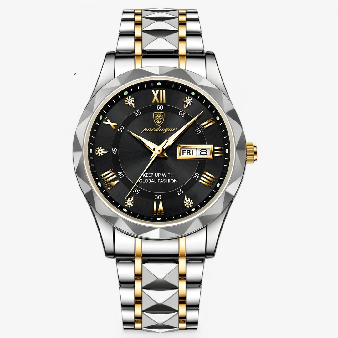 Herren Automatikuhr Klassisches Lederband 40mm | Karnz