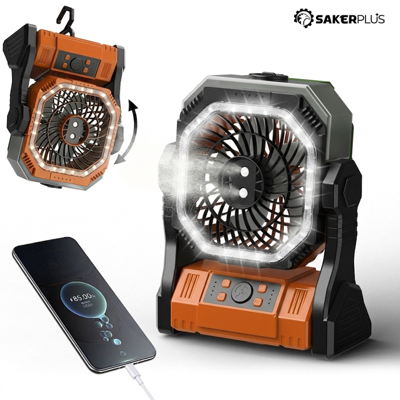 Wiederaufladbarer Outdoor Camping Ventilator Licht | Karnz
