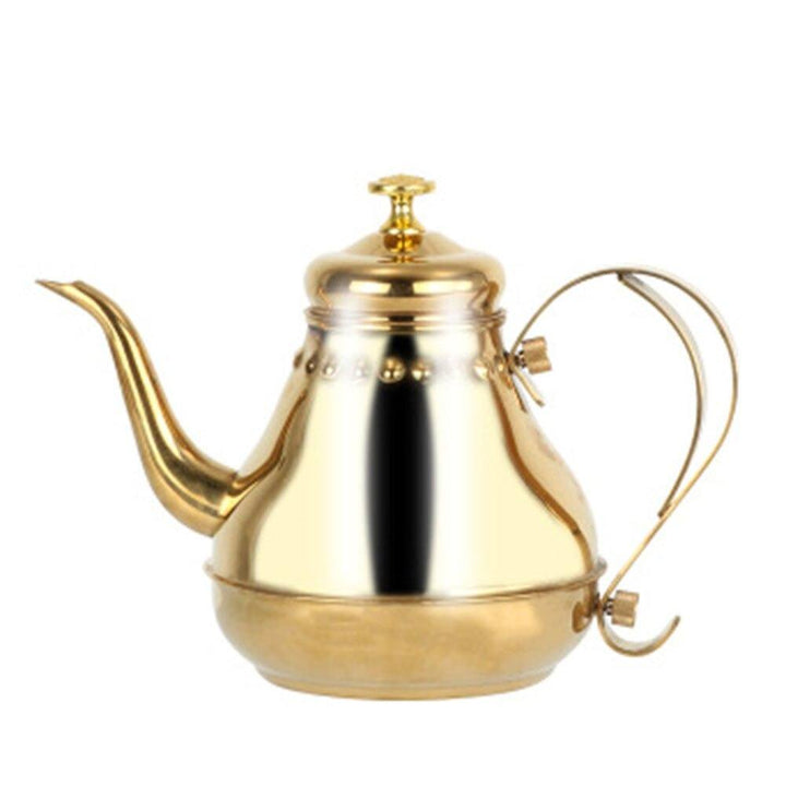 Langer Edelstahl Mundtopf Kessel mit Milchfilter-Infuser Oolong Teekanne | Karnz