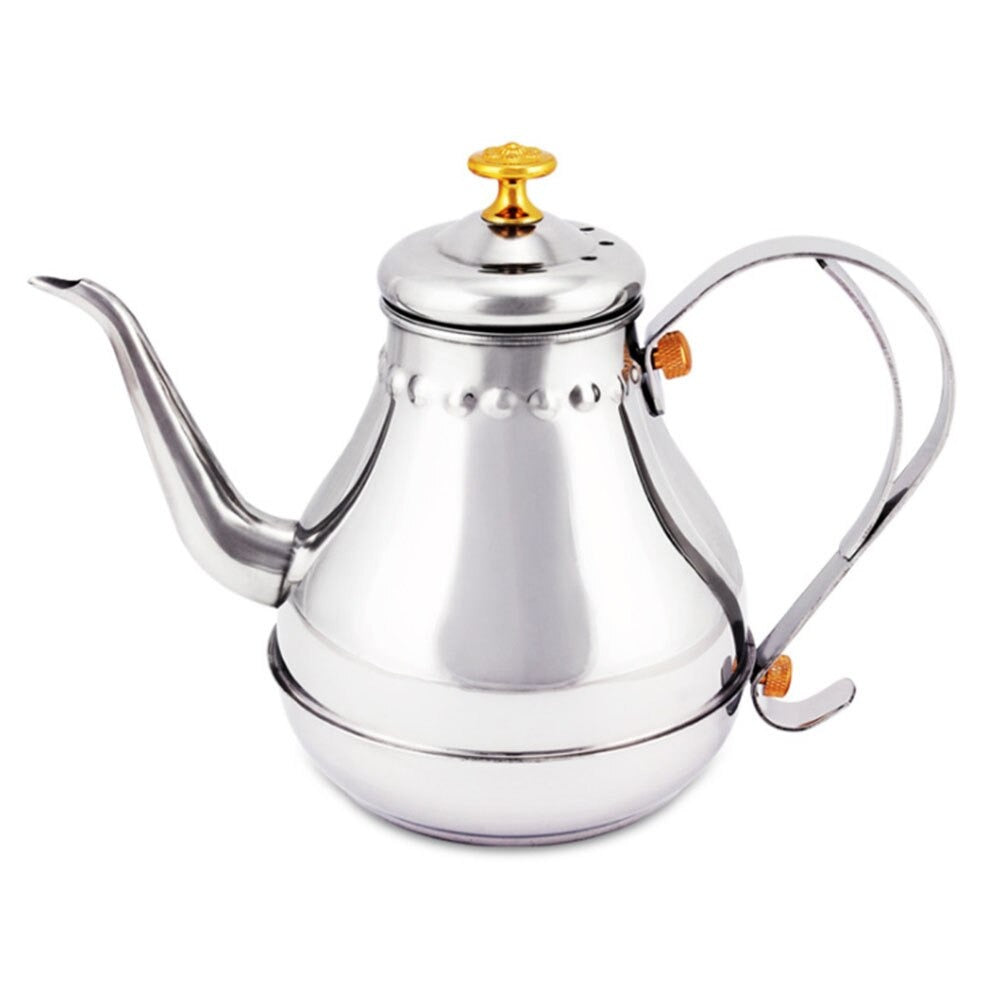 Langer Edelstahl Mundtopf Kessel mit Milchfilter-Infuser Oolong Teekanne | Karnz