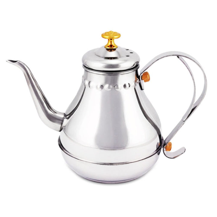 Langer Edelstahl Mundtopf Kessel mit Milchfilter-Infuser Oolong Teekanne | Karnz