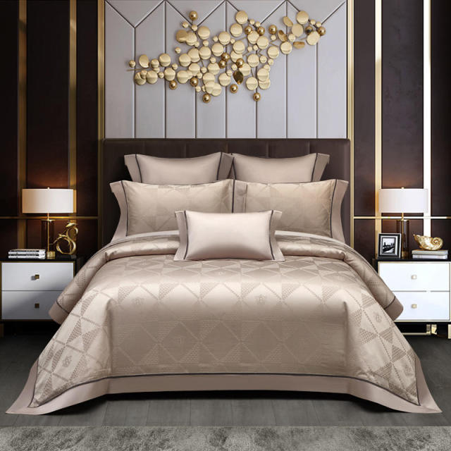 Lounge Bettwäsche Set – 1000 TC ägyptische Baumwolle mit Art Deco Design | Karnz