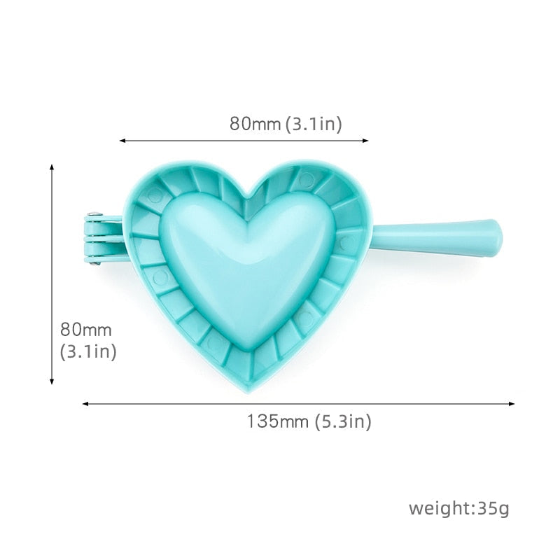 Love Shape Dumpling Mold Plastic Mold Large Kitchen Accessories | Karnz