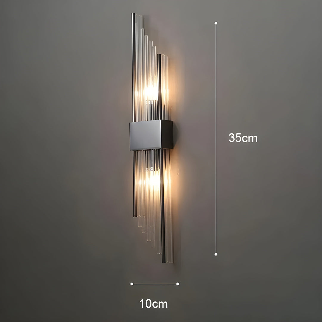 Wandleuchte mit Kristalleffekt – Elegantes Design mit goldenem Akzent | Karnz
