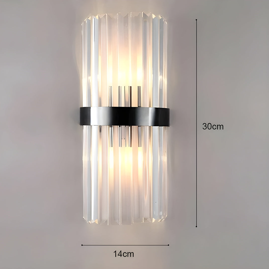 Wandleuchte mit Kristalleffekt – Elegantes Design mit goldenem Akzent | Karnz
