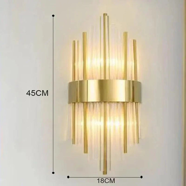 Elegant Kristallapplikation Goldene Berührung | Karnz