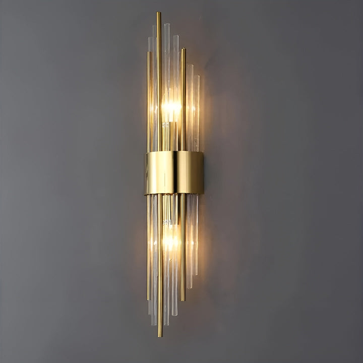 Wandleuchte mit Kristalleffekt – Elegantes Design mit goldenem Akzent | Karnz