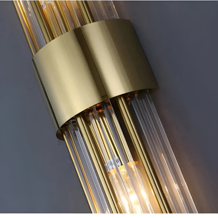 Wandleuchte mit Kristalleffekt – Elegantes Design mit goldenem Akzent | Karnz