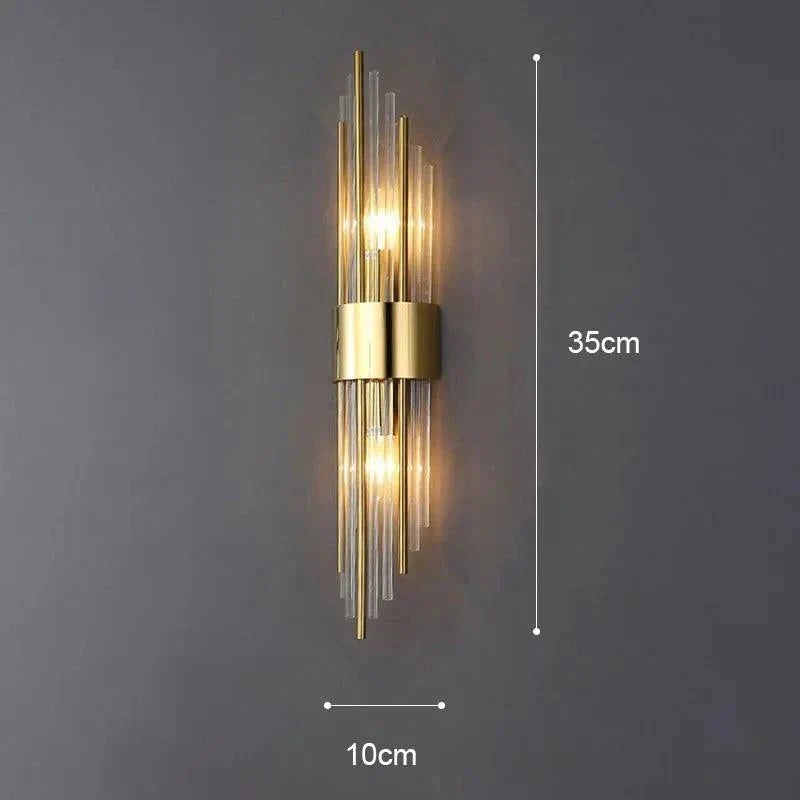 Elegant Kristallapplikation Goldene Berührung | Karnz