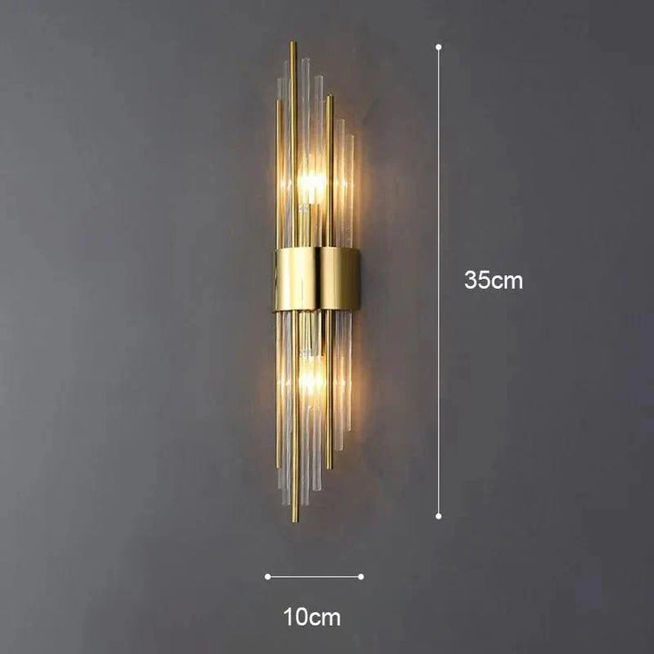 Elegant Kristallapplikation Goldene Berührung | Karnz