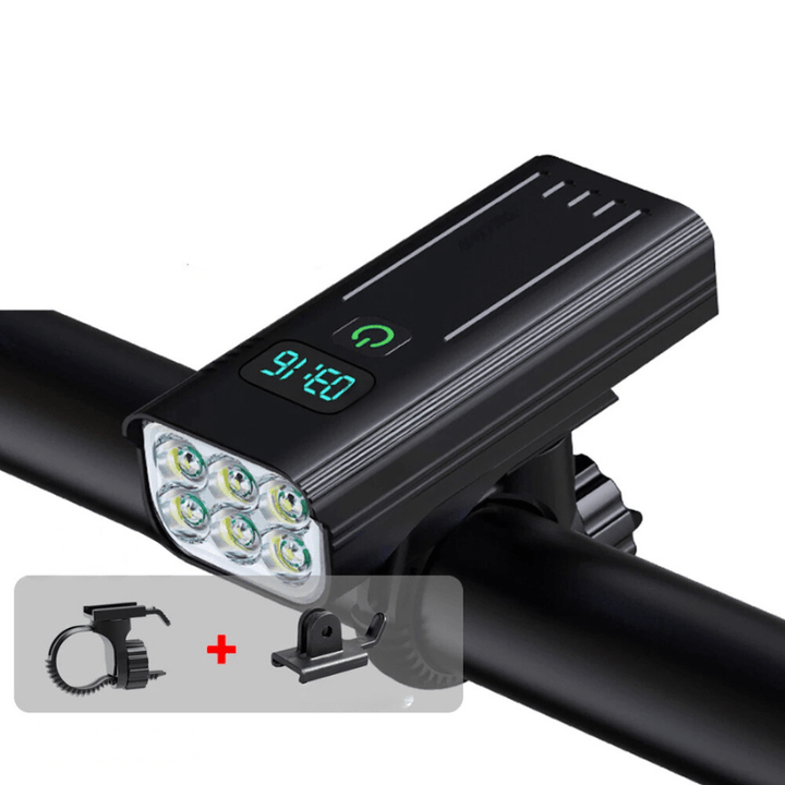 ROADGLOW X – 5000 Lumen Fahrradlampe mit 12 LEDs und wiederaufladbarem USB-C-Akku