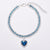 Luxury Cat | Luxury Crystal Cat Collar Heart Gemstone Pendant Reflection Karnz