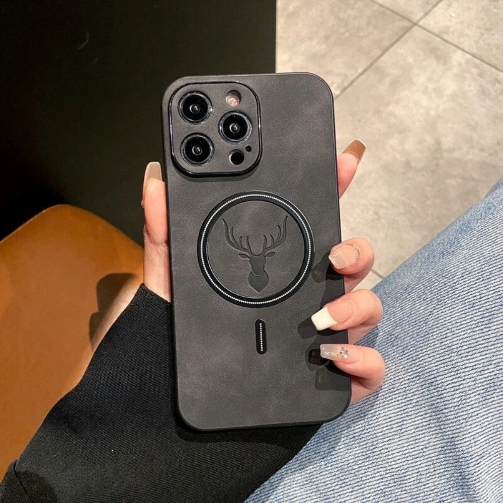 Magnetische Schutzhülle aus Leder fürs Handy