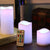 LED-Kerzen - 3 Stück - 7,5/11,5/15 cm - mit Fernbedienung - mit Farbwechsel | Karnz