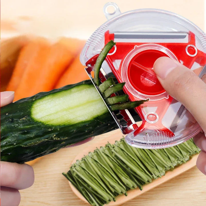 Magic Trio Edelstahl Klingen Schäler Schneider Reibe Julienne Cutter | Karnz