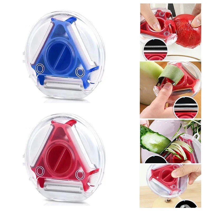 Magic Trio Edelstahl Klingen Schäler Schneider Reibe Julienne Cutter | Karnz