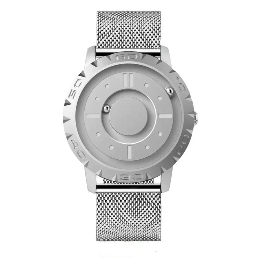 MagnetBall-Uhr – Futuristische Armbanduhr mit Magnetkugel