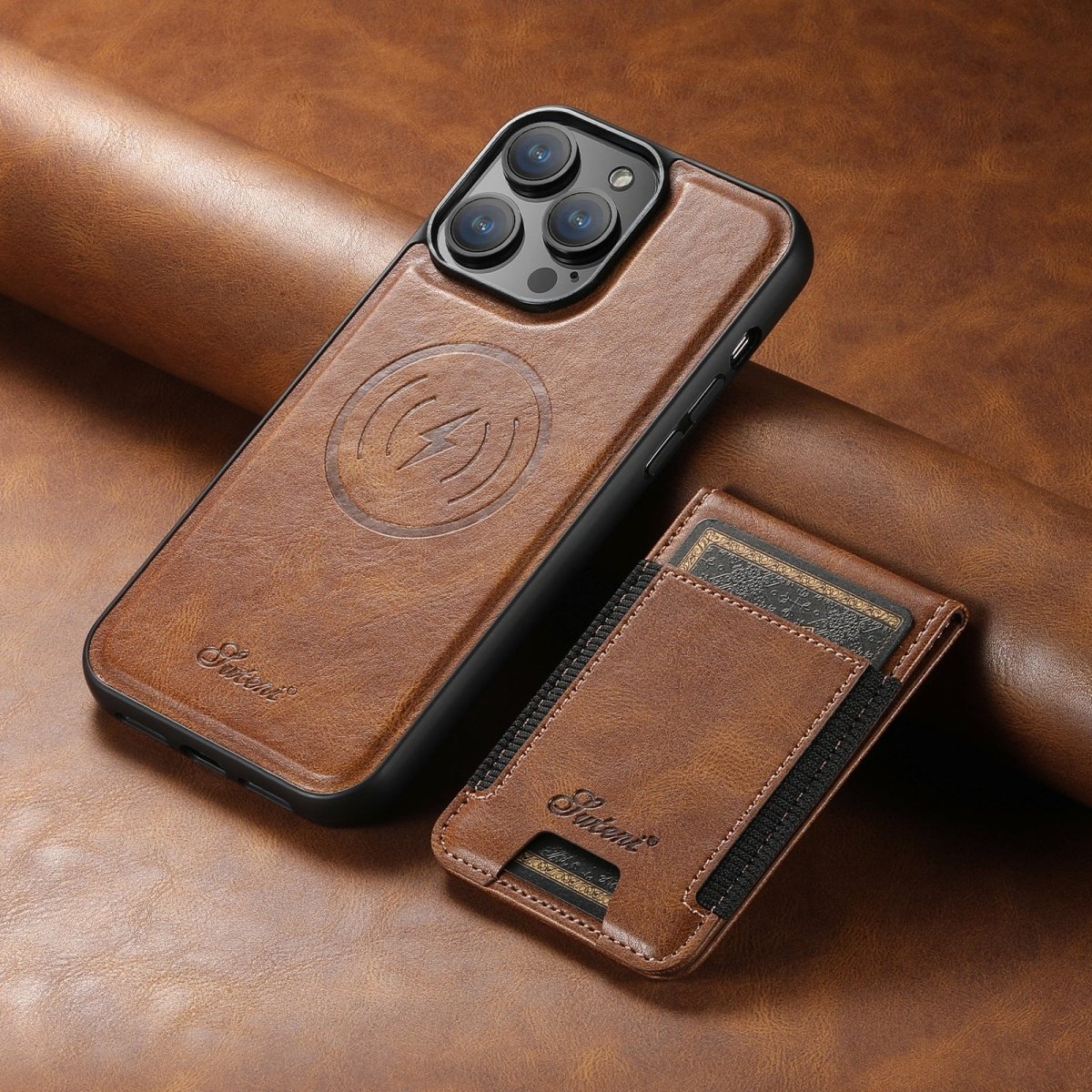 Magvibe Lederhülle – Premium-Smartphone-Schutz mit Kartenhalter und MagSafe