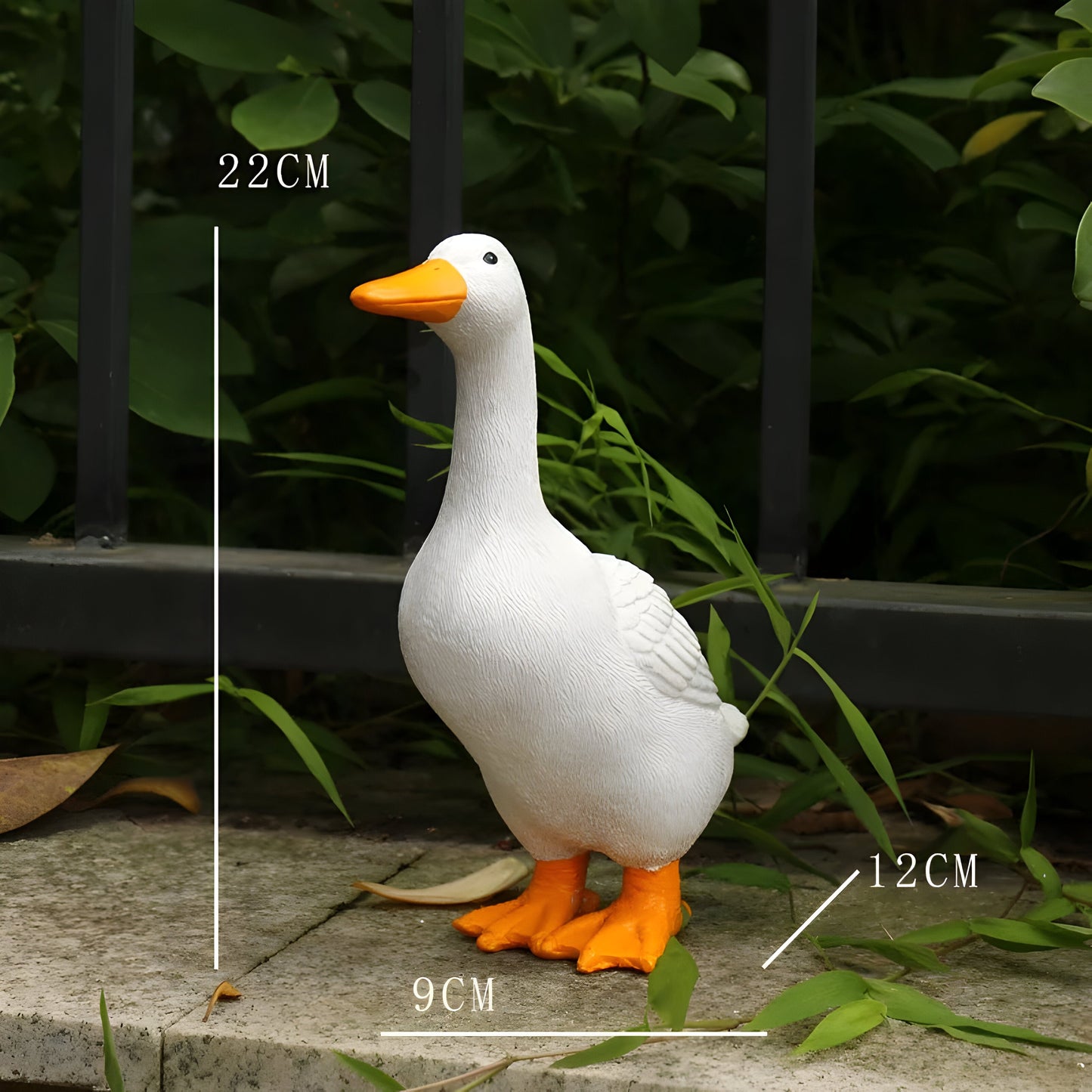 PuddlePals Skulptur – Bauernhaus Stil Ente & Gans Figur | Karnz