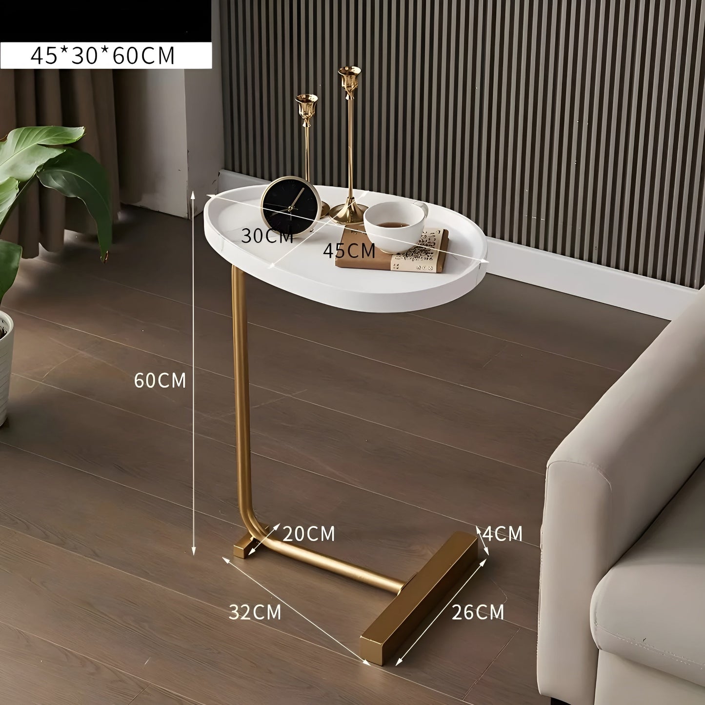 Kleinere rollbare Kaffeetisch – Stilvoll und vielseitig | Kompakt für Zuhause, Hotel oder Gästezimmer | Karnz