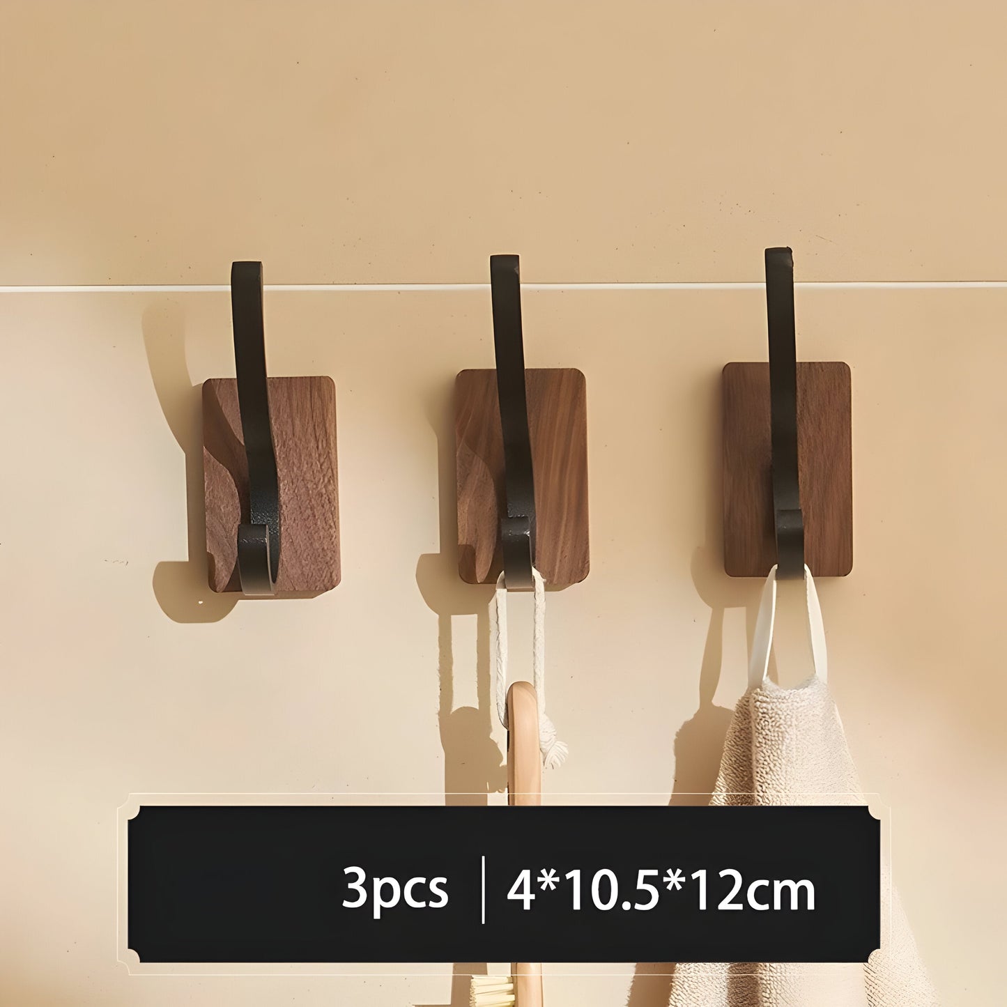 WoodenGrip Haken - Holz-Wandhaken im nordischen Stil | Karnz
