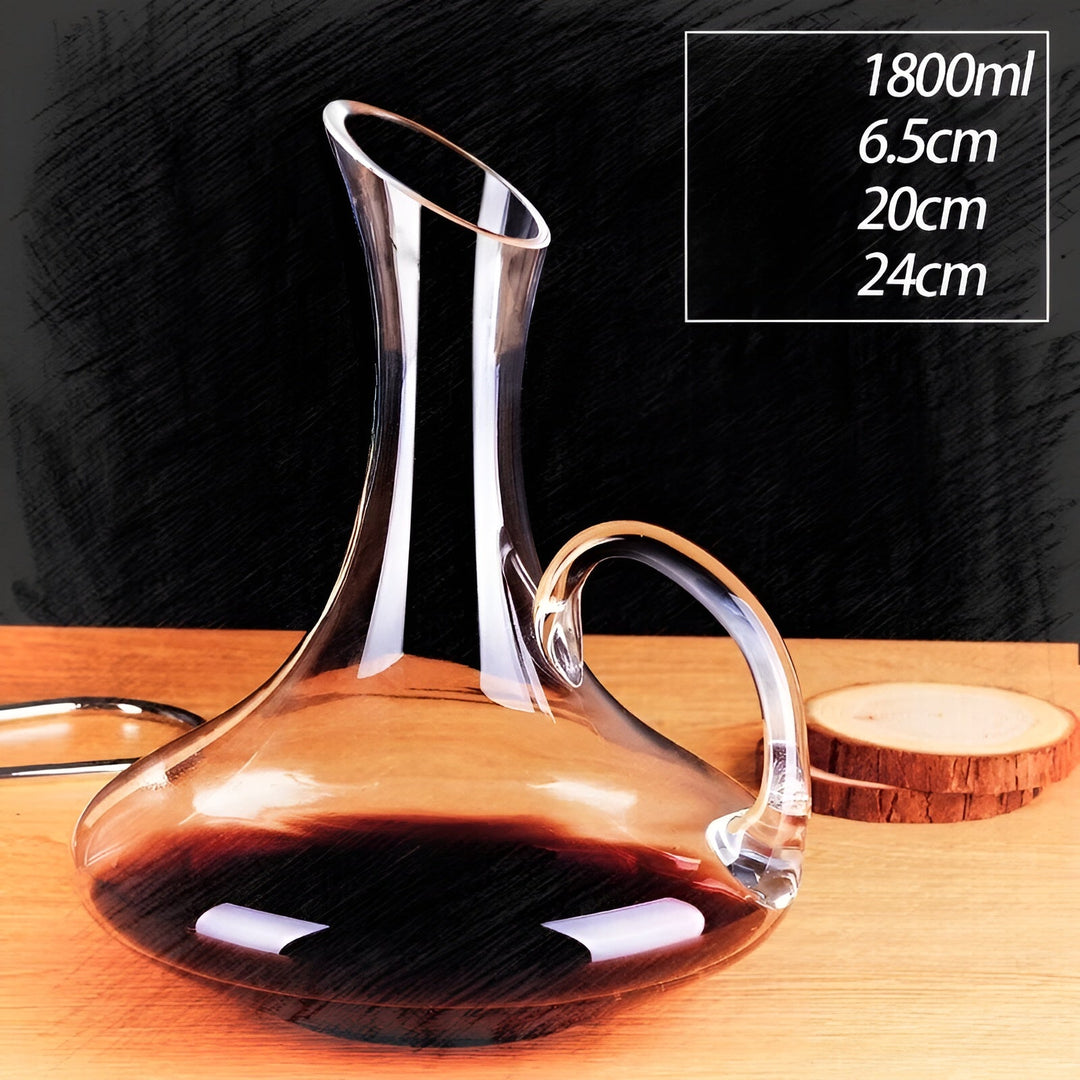 Kristall-Weinflasche in Schneckenform – Karnzeifrei für Wein oder Cognac | Dekorativ für Zuhause & Bar | Karnz
