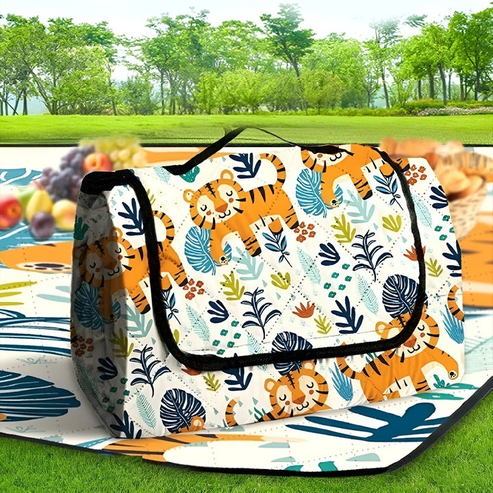Karnz | Faltbare Baby-Spielmatte Wanderlino | Gepolstert & Wasserabweisend | Für Draussen & Zuhause | Inkl. Tragetasche