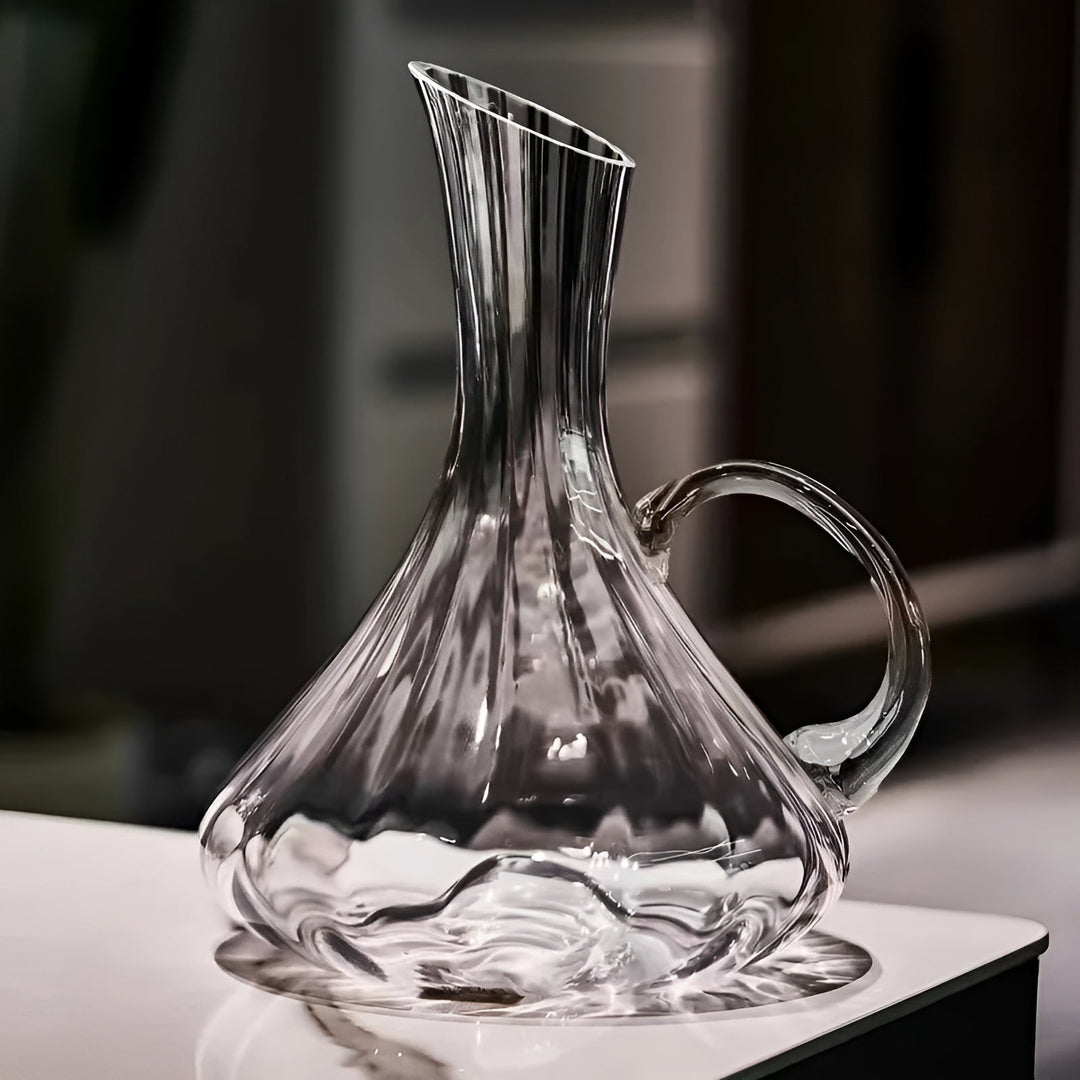 Kompakte Weindekanter aus Glas – Auslaufsicher und tragbar | Ideal für Reisen | Karnz