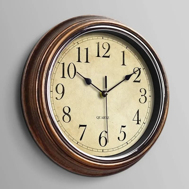 Klassische, geräuschlose Wanduhr für Zuhause oder Büro