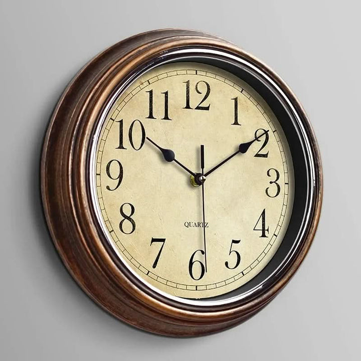 Klassische, geräuschlose Wanduhr für Zuhause oder Büro