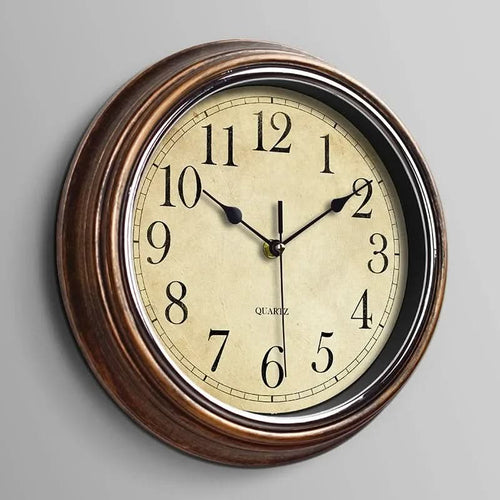 Klassische, geräuschlose Wanduhr für Zuhause oder Büro