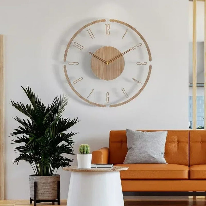 Nordische Holz-Wanduhr – Zeitlose Minimalismus | Karnz
