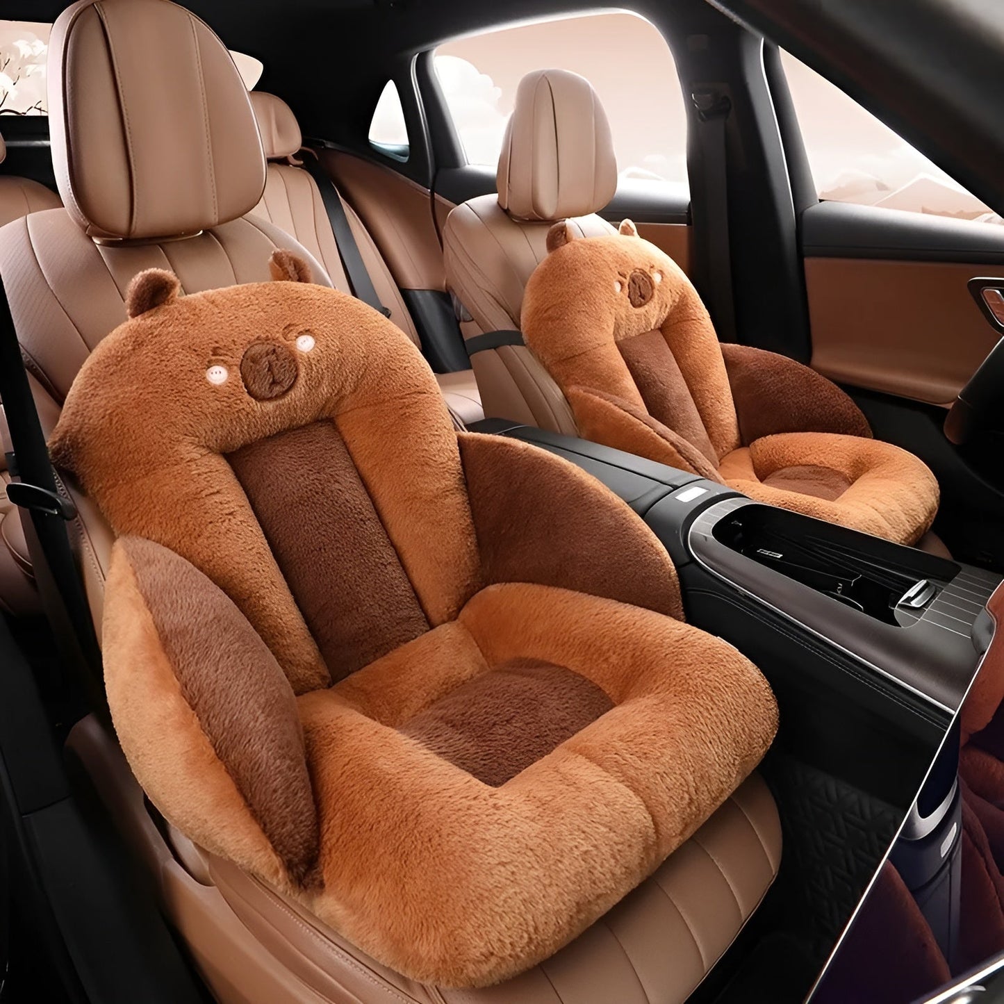 Autositzkissen mit Cartoon-Design – Weich und bequem | Dick gepolstert für Auto, Büro und Zuhause | Karnz